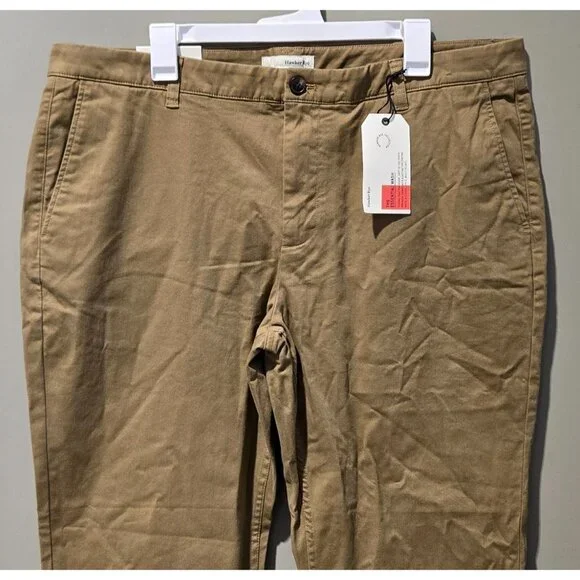 Hawker Rye Men's Straight Leg Tan Chino Stretch Casual Pants -- Size 40 x 30 - Picture 2 of 6